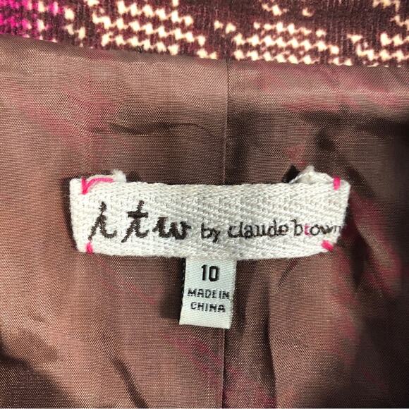 itw by Claudia Brown corduroy blazer size 10 - Picture 9 of 11